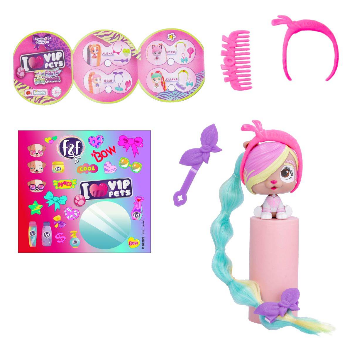 IMC TOYS psić VIP PETS Mini Fun Bow Power