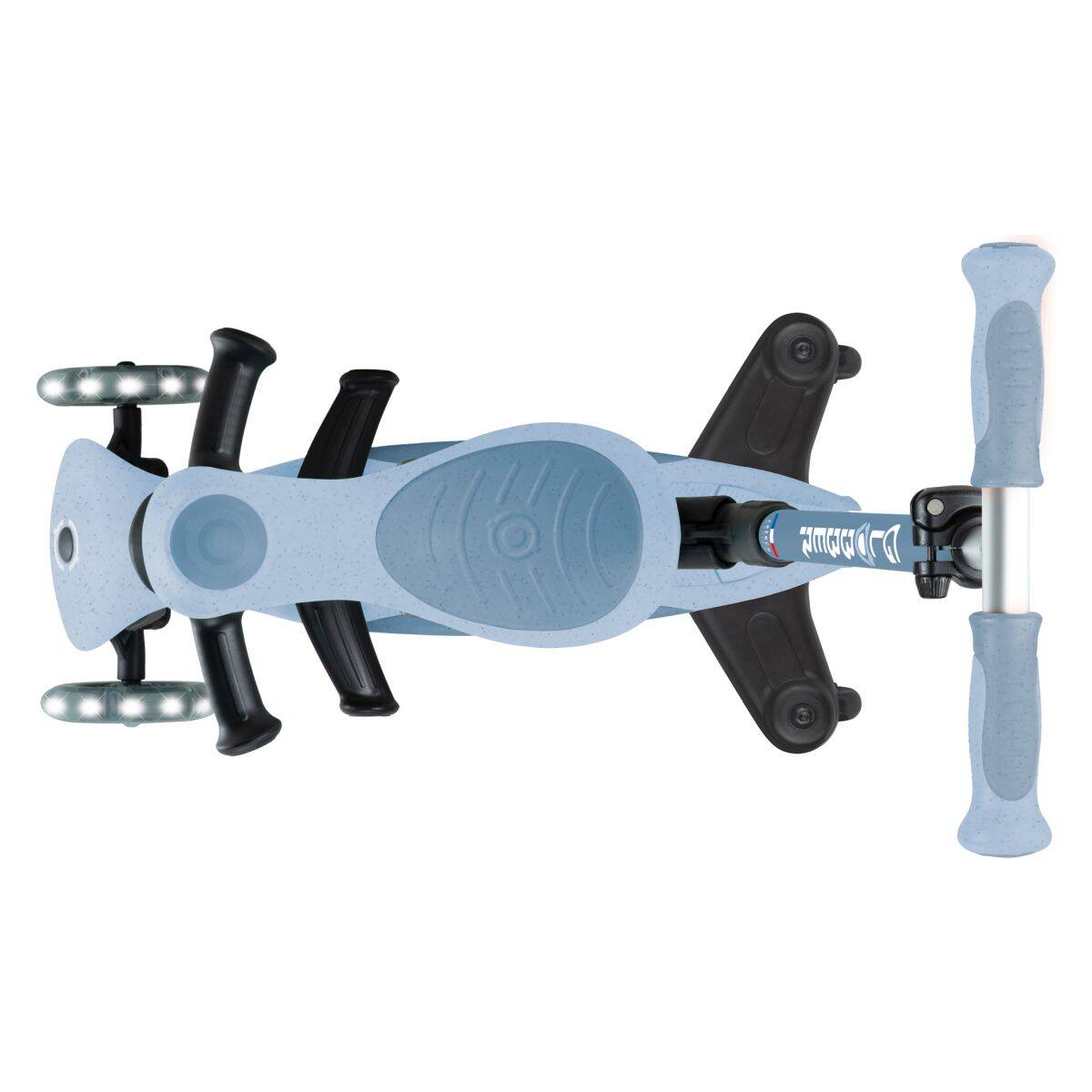 Globber skiro GO UP deluxe 360° zložljiv, svetleča kolesa moder