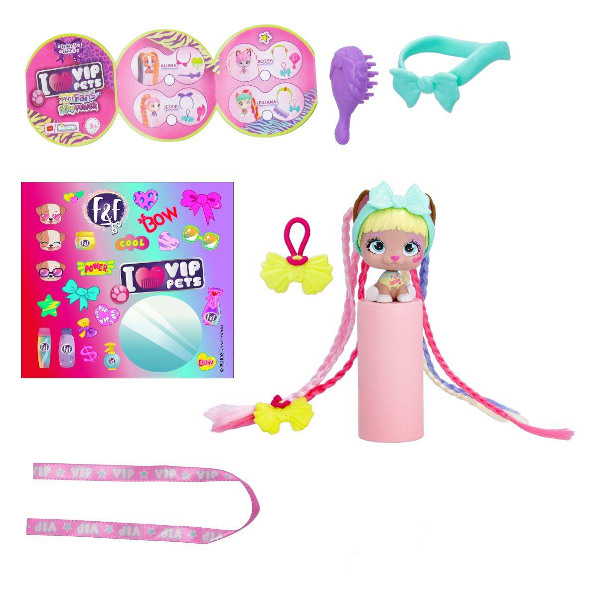 IMC TOYS psić VIP PETS Mini Fun Bow Power