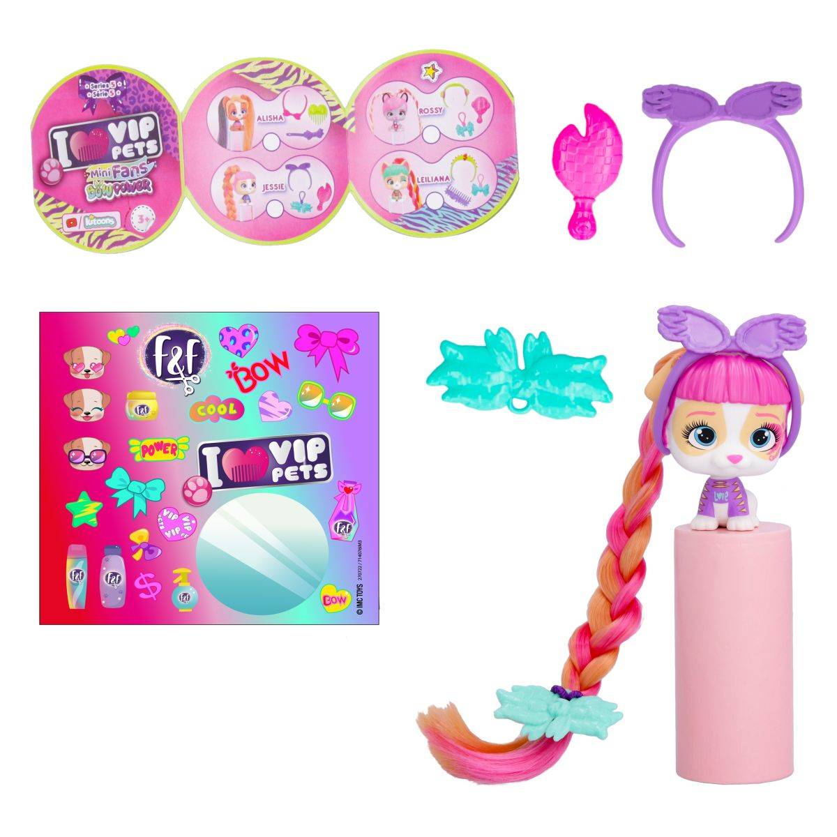 IMC TOYS psić VIP PETS Mini Fun Bow Power