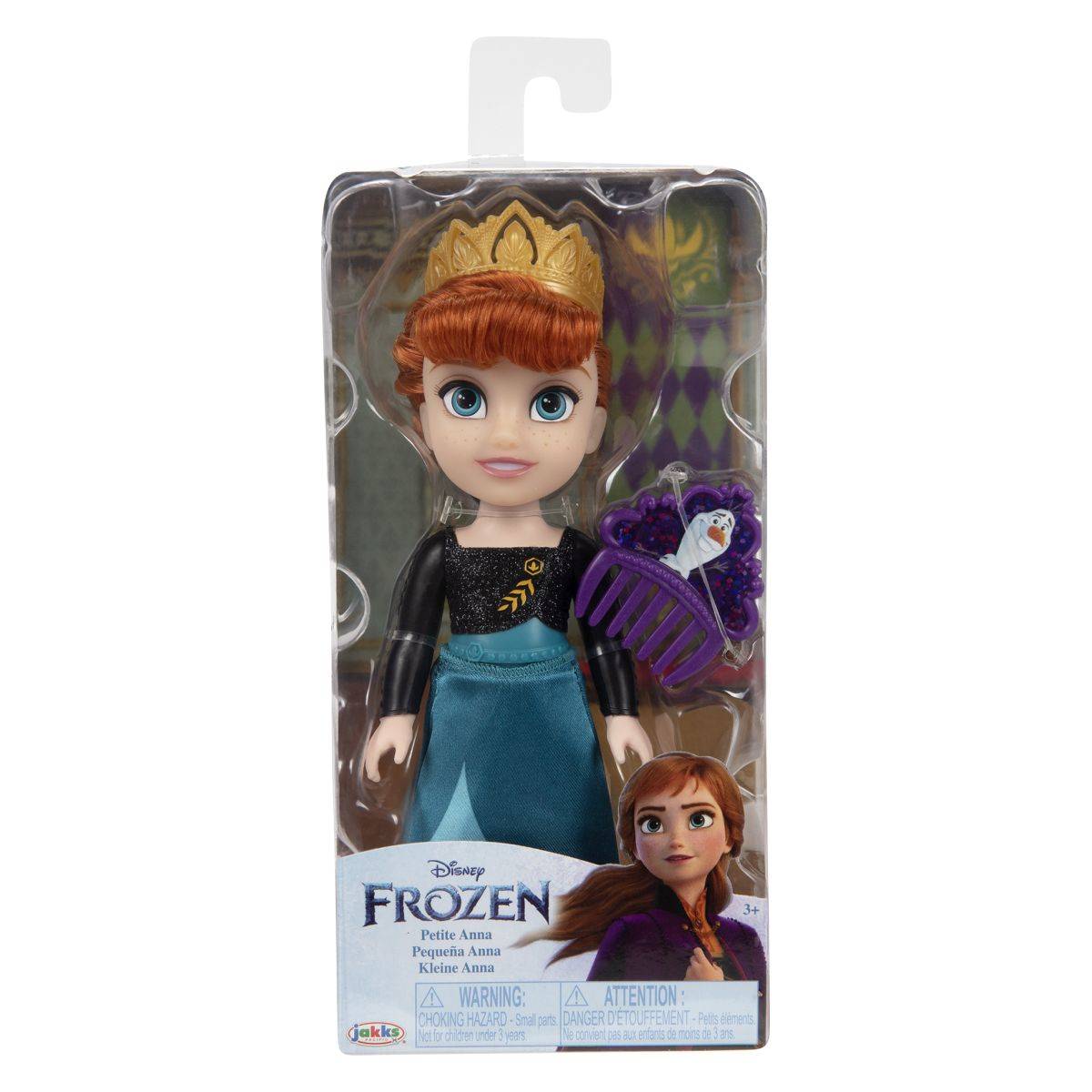 Jakks Pacific punčka Frozen Petite 15 cm sort.