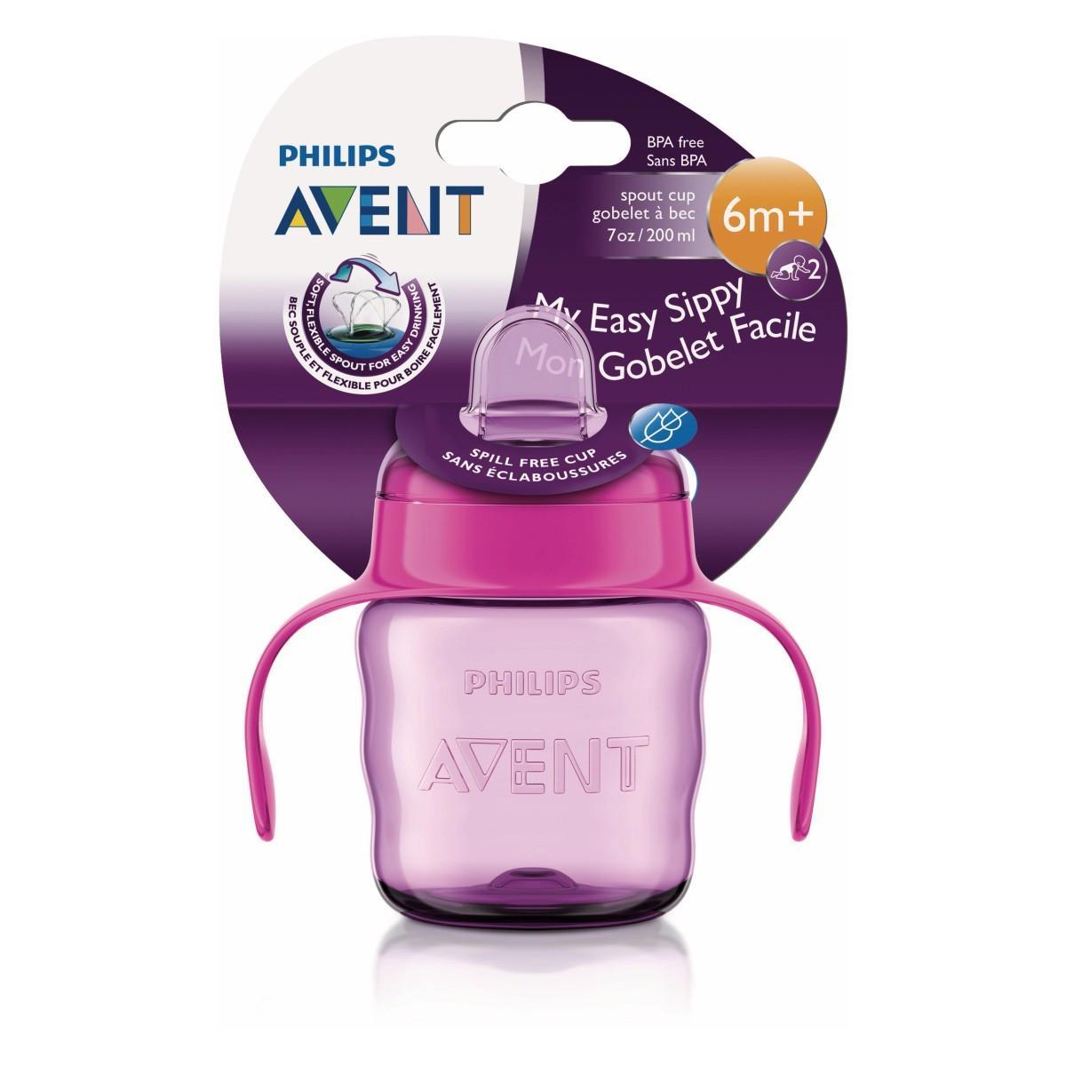 AVENT čašica s usnikom 200ml, 6m rose