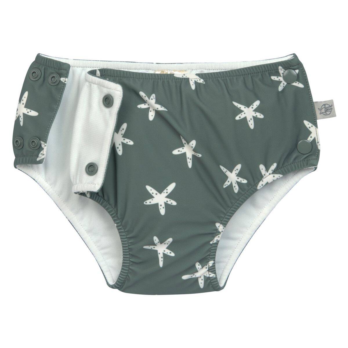 Lässig plavalne plenice za večkratno uporabo starfish deep olive 3-6 m, vel. 62/68