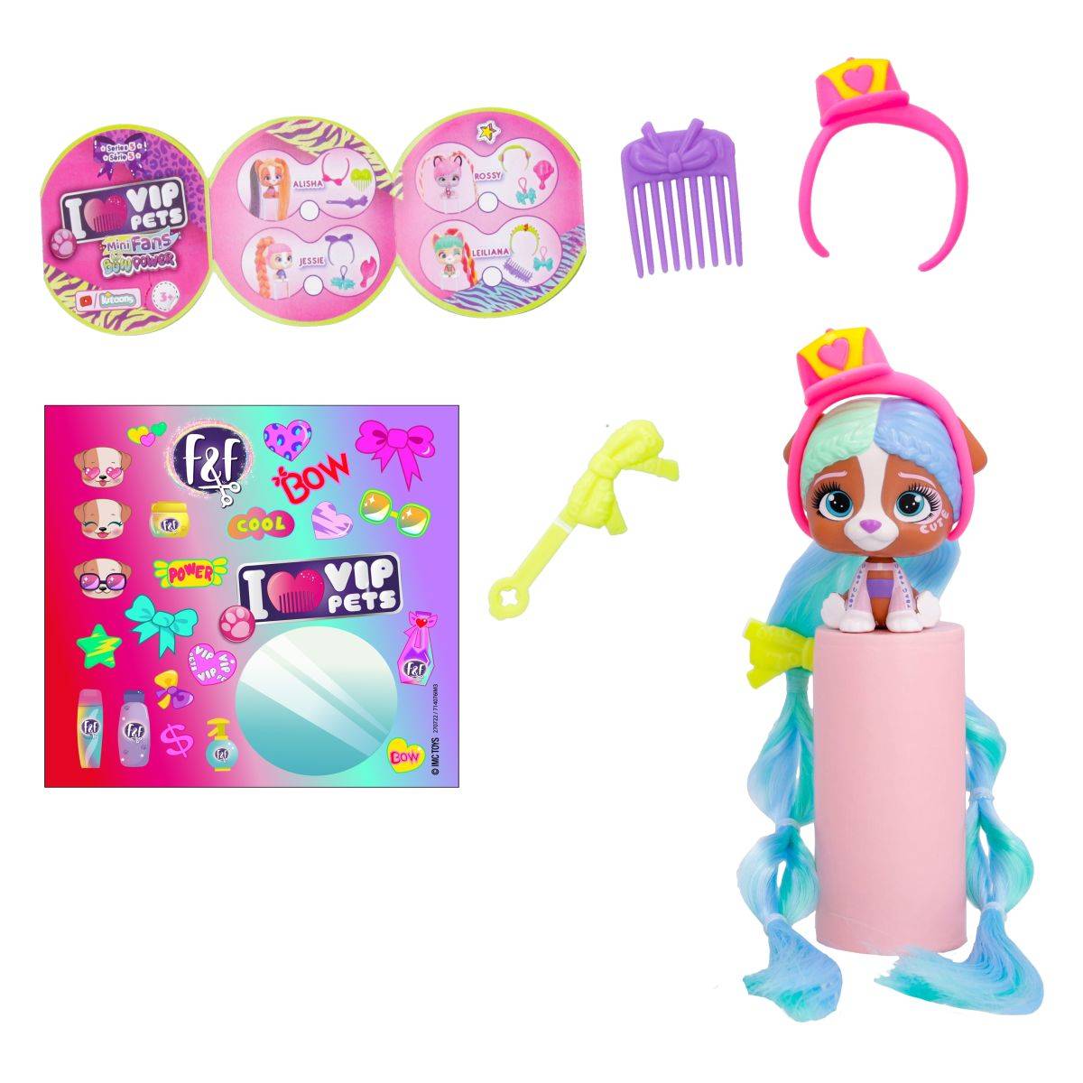 IMC TOYS psić VIP PETS Mini Fun Bow Power