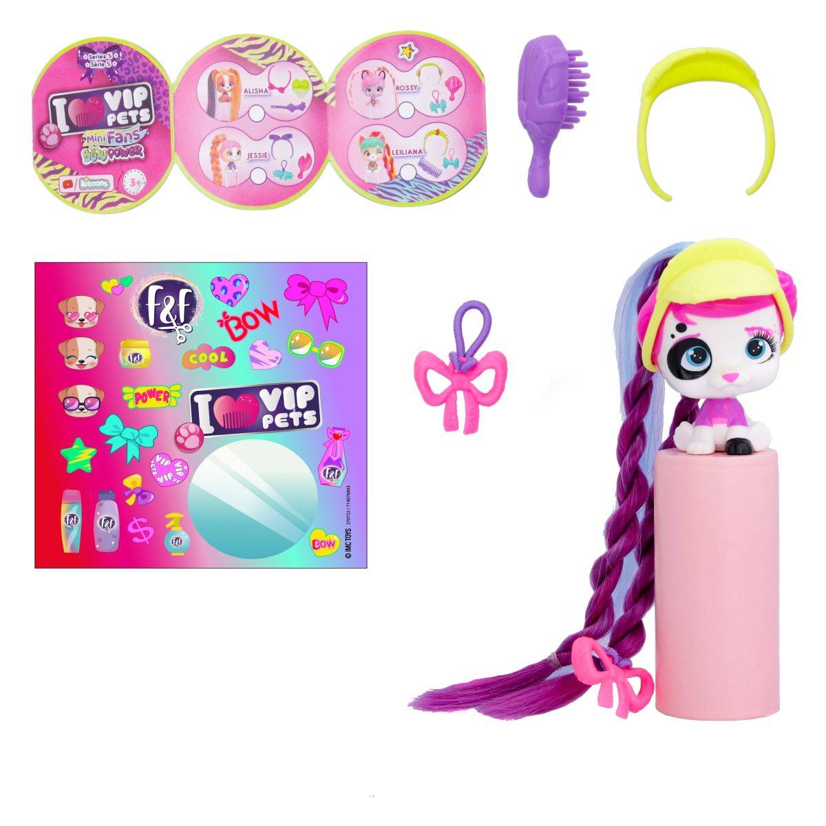 IMC TOYS psić VIP PETS Mini Fun Bow Power