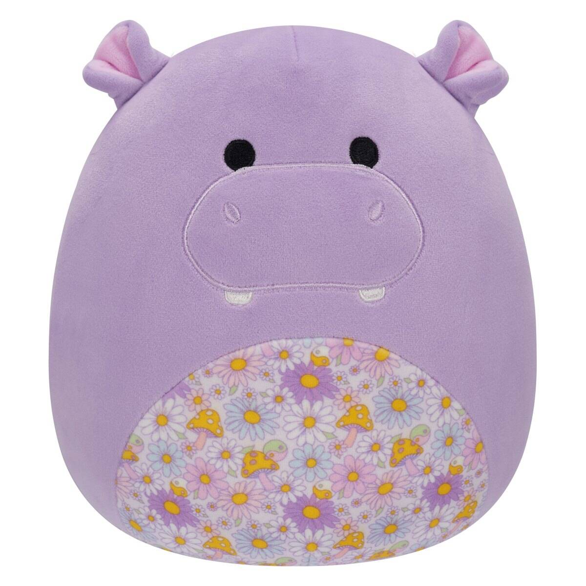 SQUISHMALLOWS 20cm w19 - Hanna - ljubičasti nilski konj s cvjetnim trbuhom