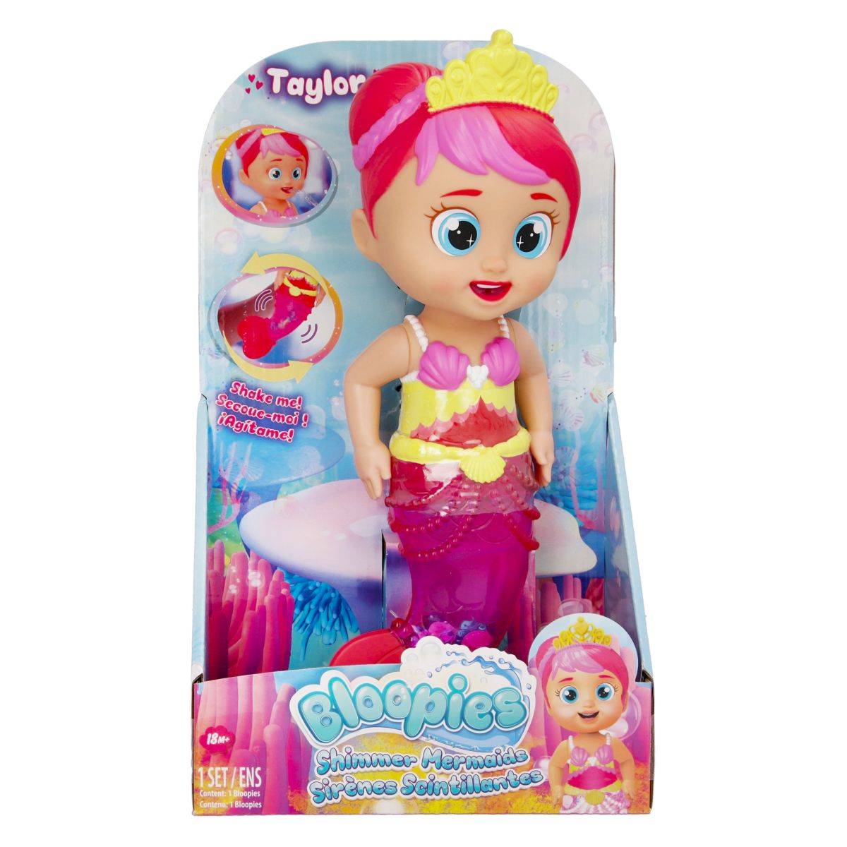 Bloopies punčka morska deklica Shimmer Mermaids  Taylor