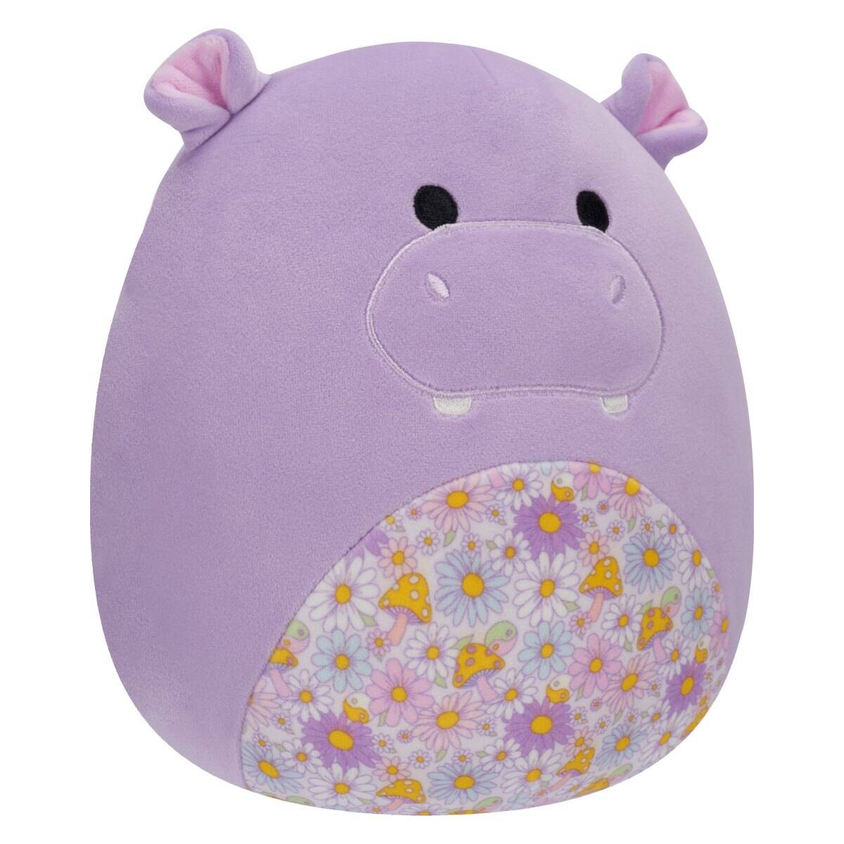 SQUISHMALLOWS 20cm w19 - Hanna - ljubičasti nilski konj s cvjetnim trbuhom