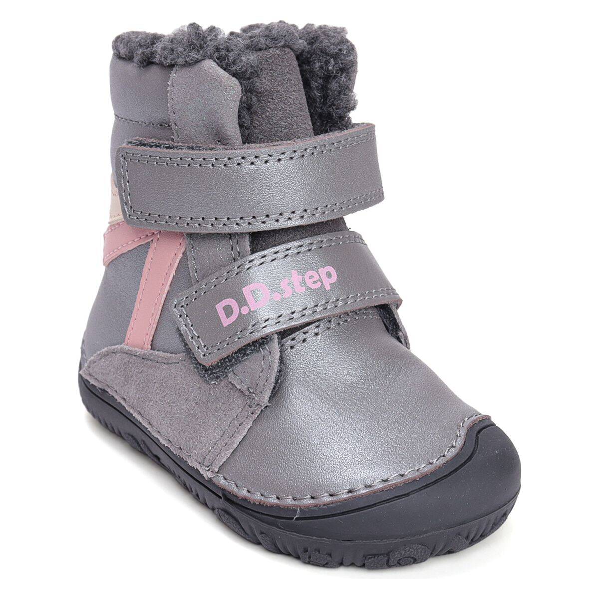 D.D.Step škornji W073-52306DM podložen BAREFOOT D dark grey 30