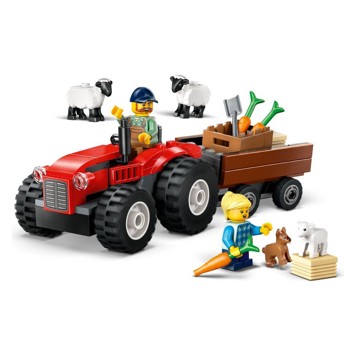 LEGO® CITY 60461 Crveni traktor s prikolicom i ovce