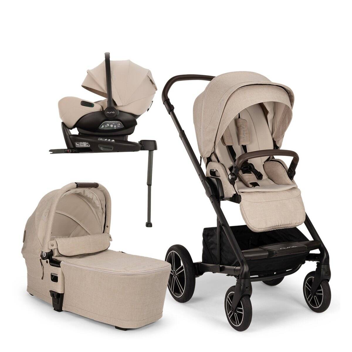 Nuna® Voziček 4v1 Arra Flex in baza Next Mixx Next biscotti