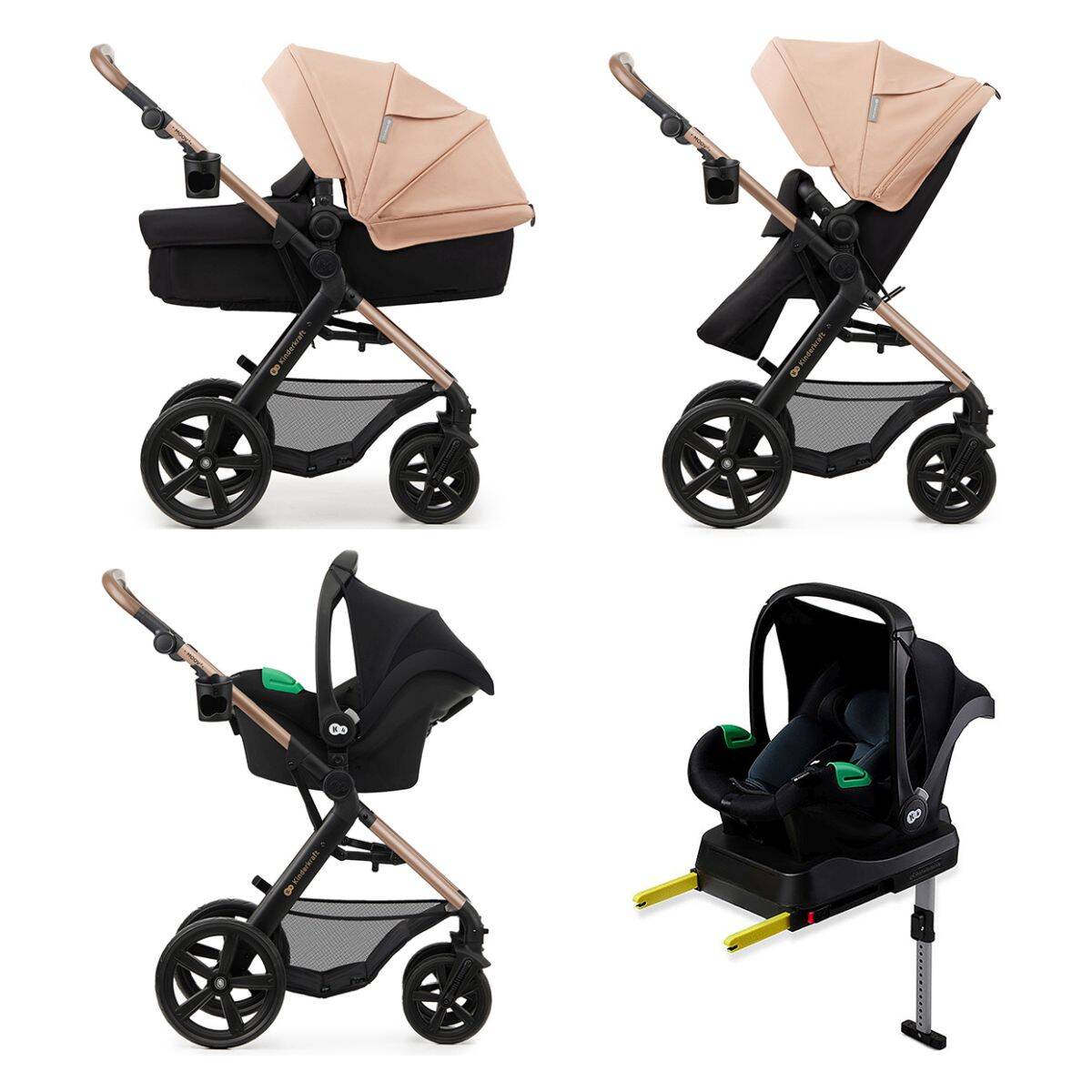 Kinderkraft Voziček 4v1 Moov 2 sand beige