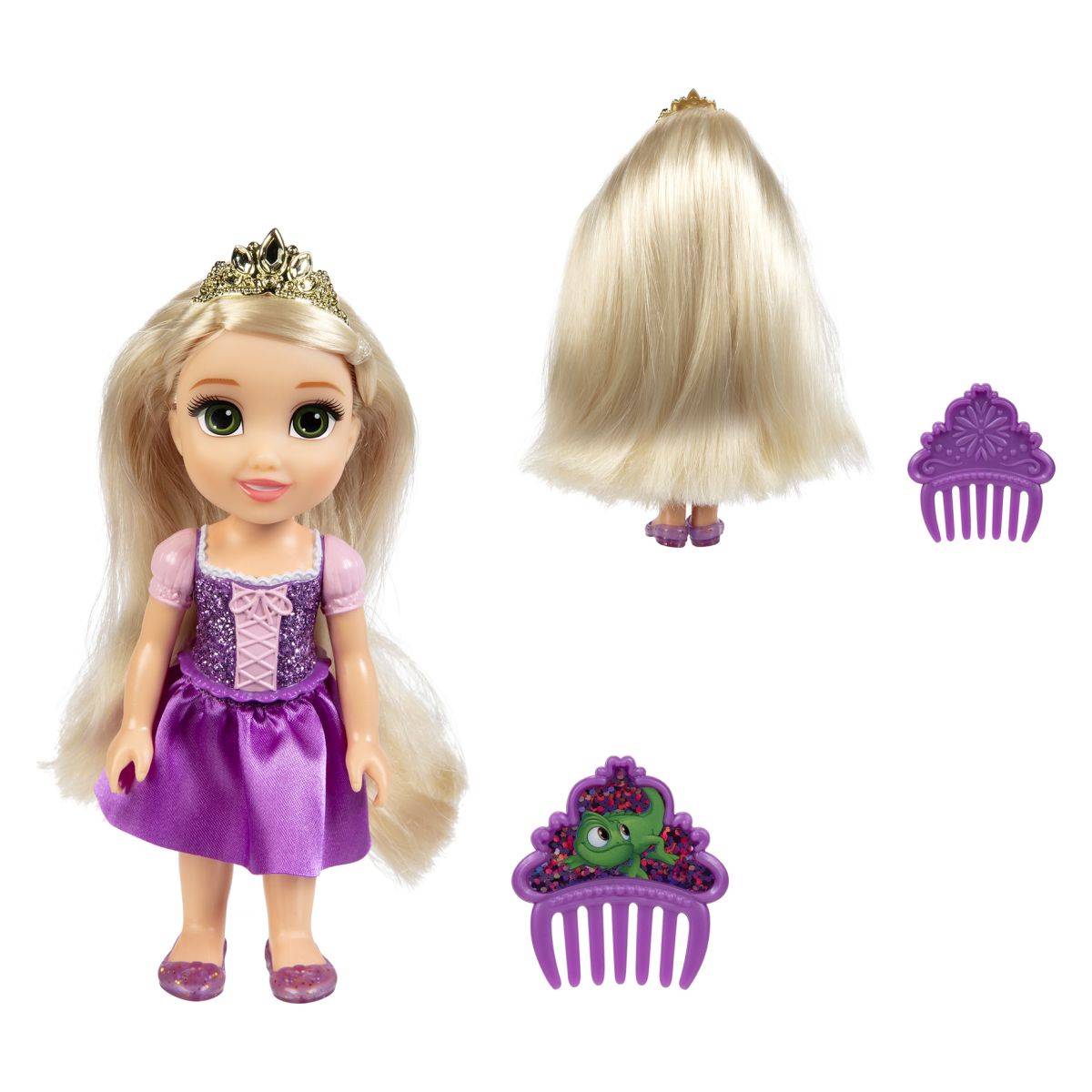 Jakks Pacific punčka Disney Princess Petite 15 cm sort.