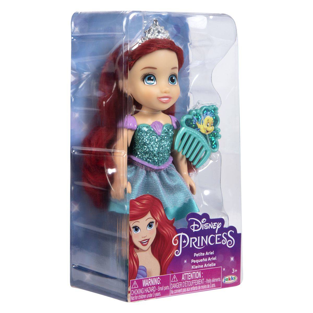 Jakks Pacific punčka Disney Princess Petite 15 cm sort.