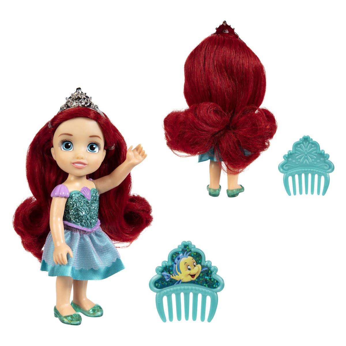 Jakks Pacific punčka Disney Princess Petite 15 cm sort.