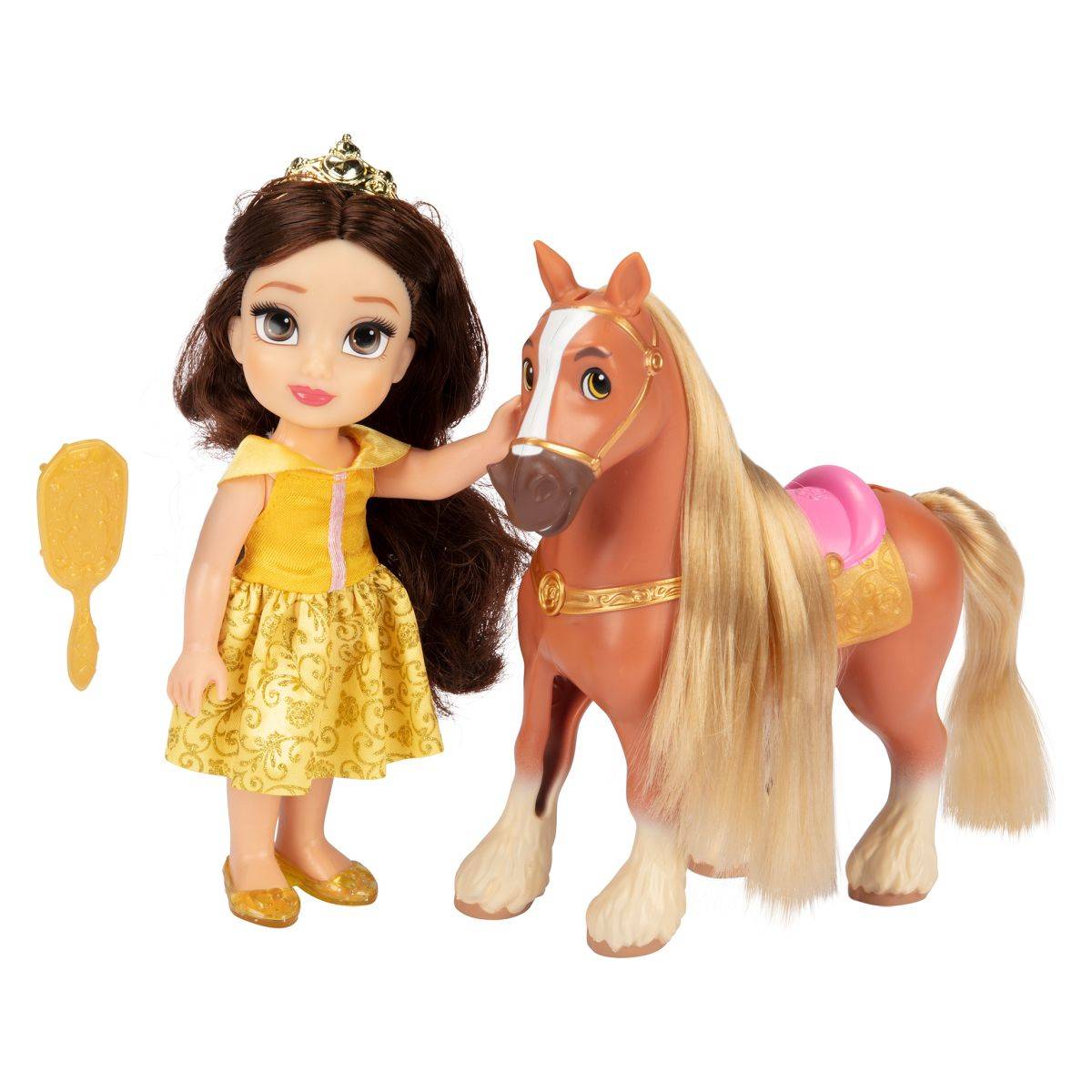 Jakks Pacific punčka Disney Princess mala Belle 15 cm in Phililpe