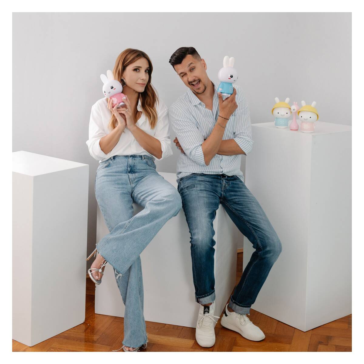 ALILO edukativna igračka  Honey Bunny G6, plava AL-G6-B-HR