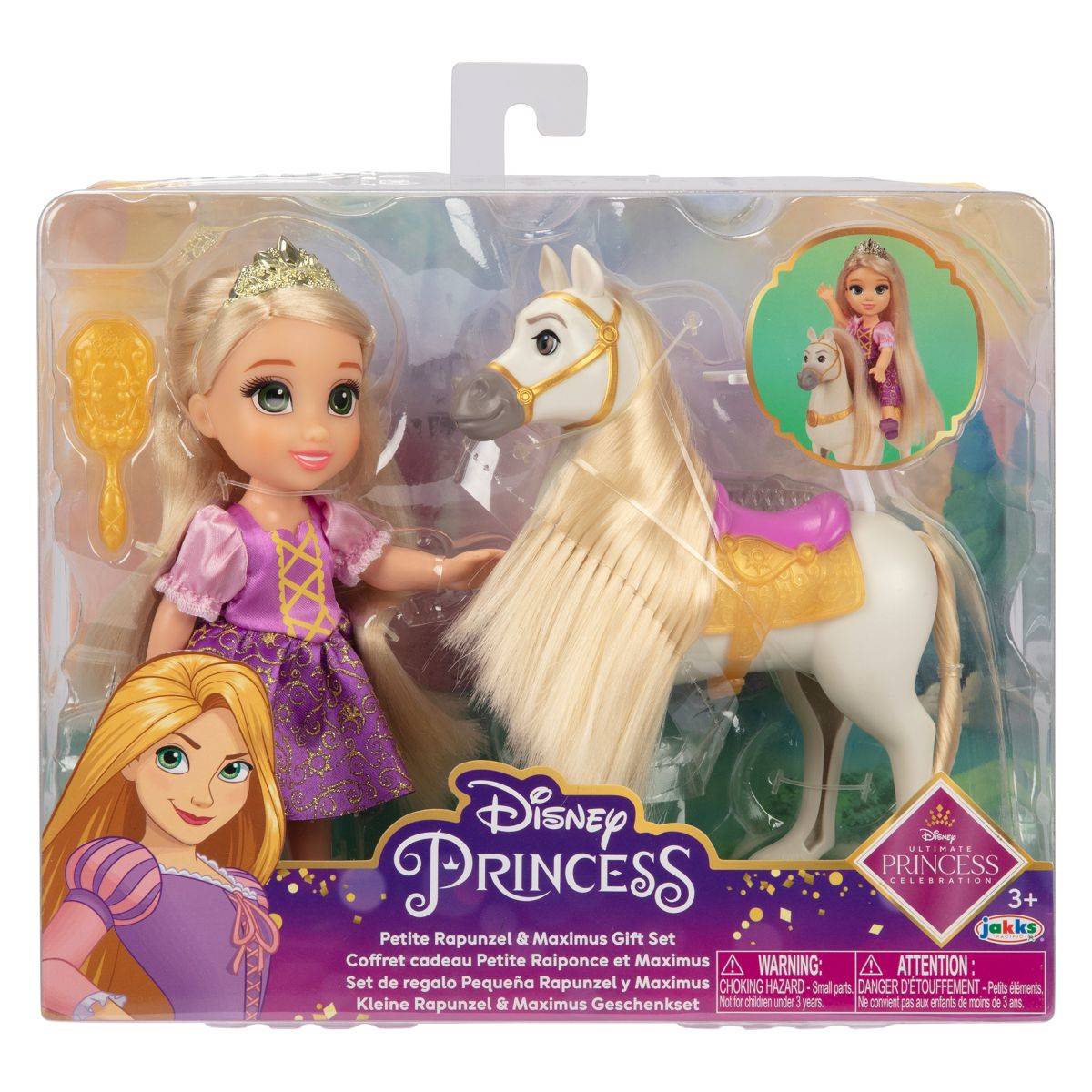 Jakks Pacific punčka Disney Princess mala Motovilka in Maximus
