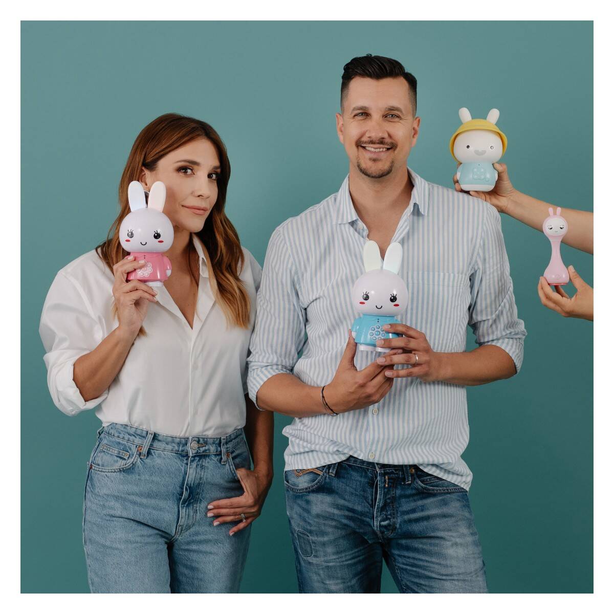 ALILO edukativna igračka  Honey Bunny G6, plava AL-G6-B-HR
