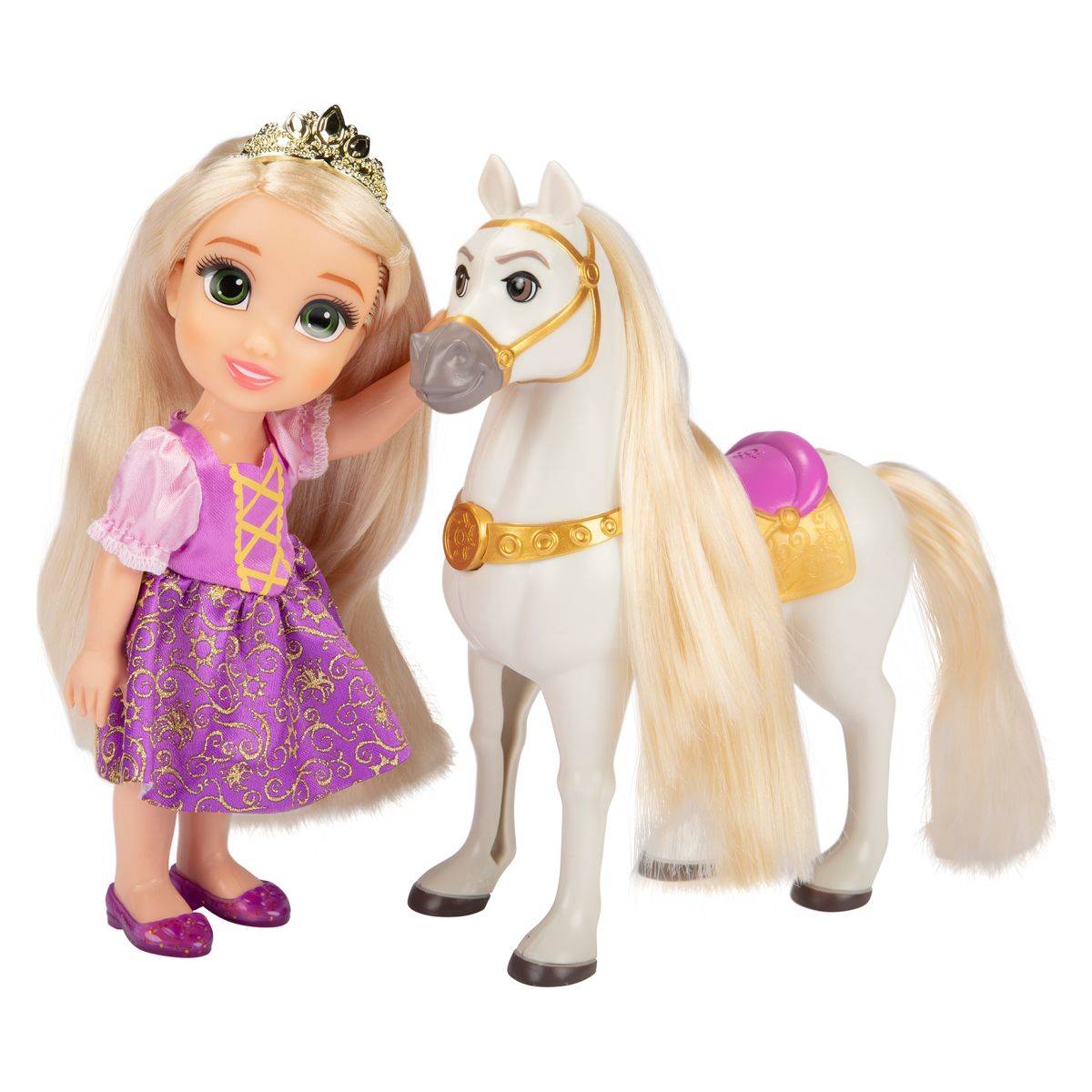 JAKKS PACIFIC lutka Disney Princess Petite Matovilka 15 cm i Maximus ...