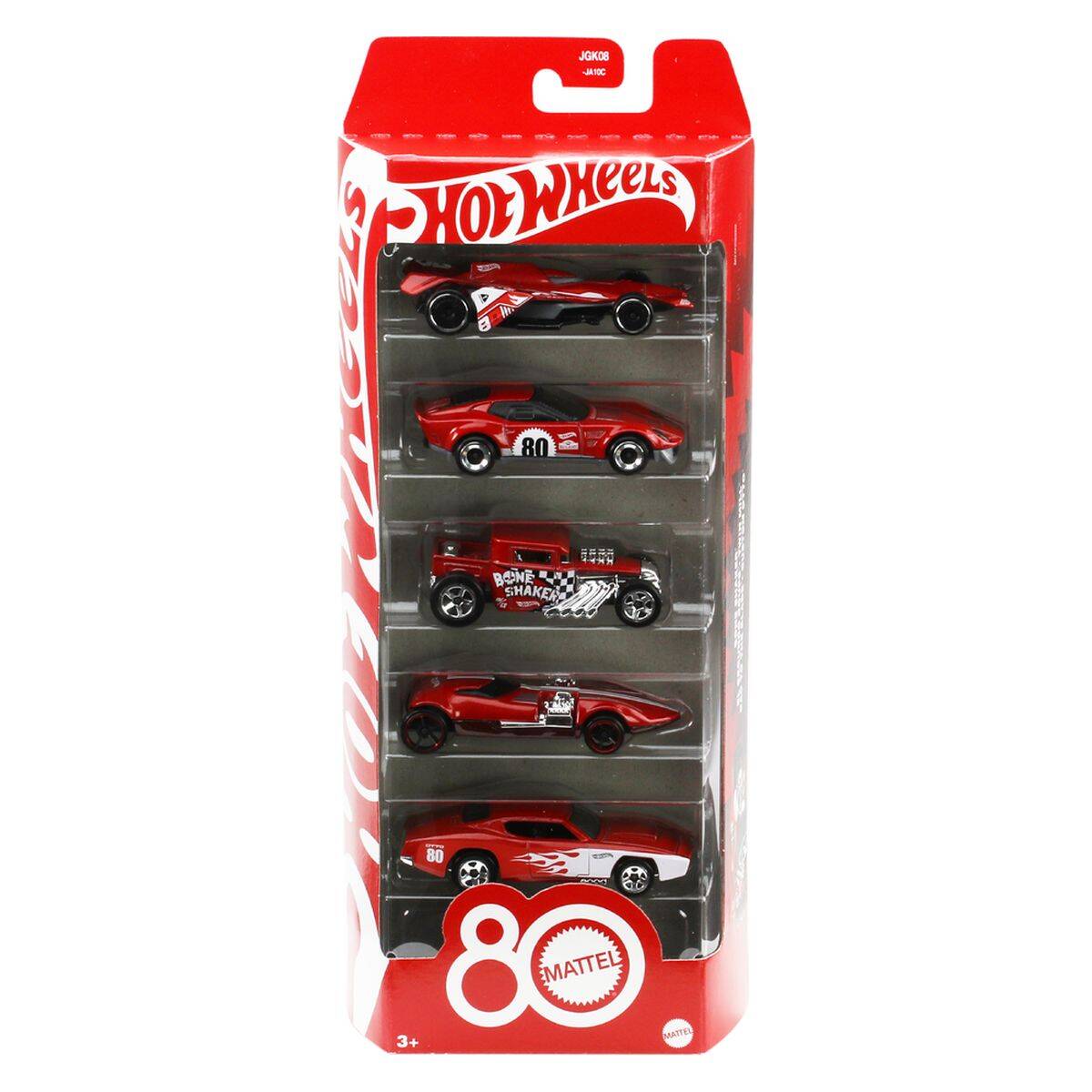 Hot Wheels 80 let 5pack rdeč