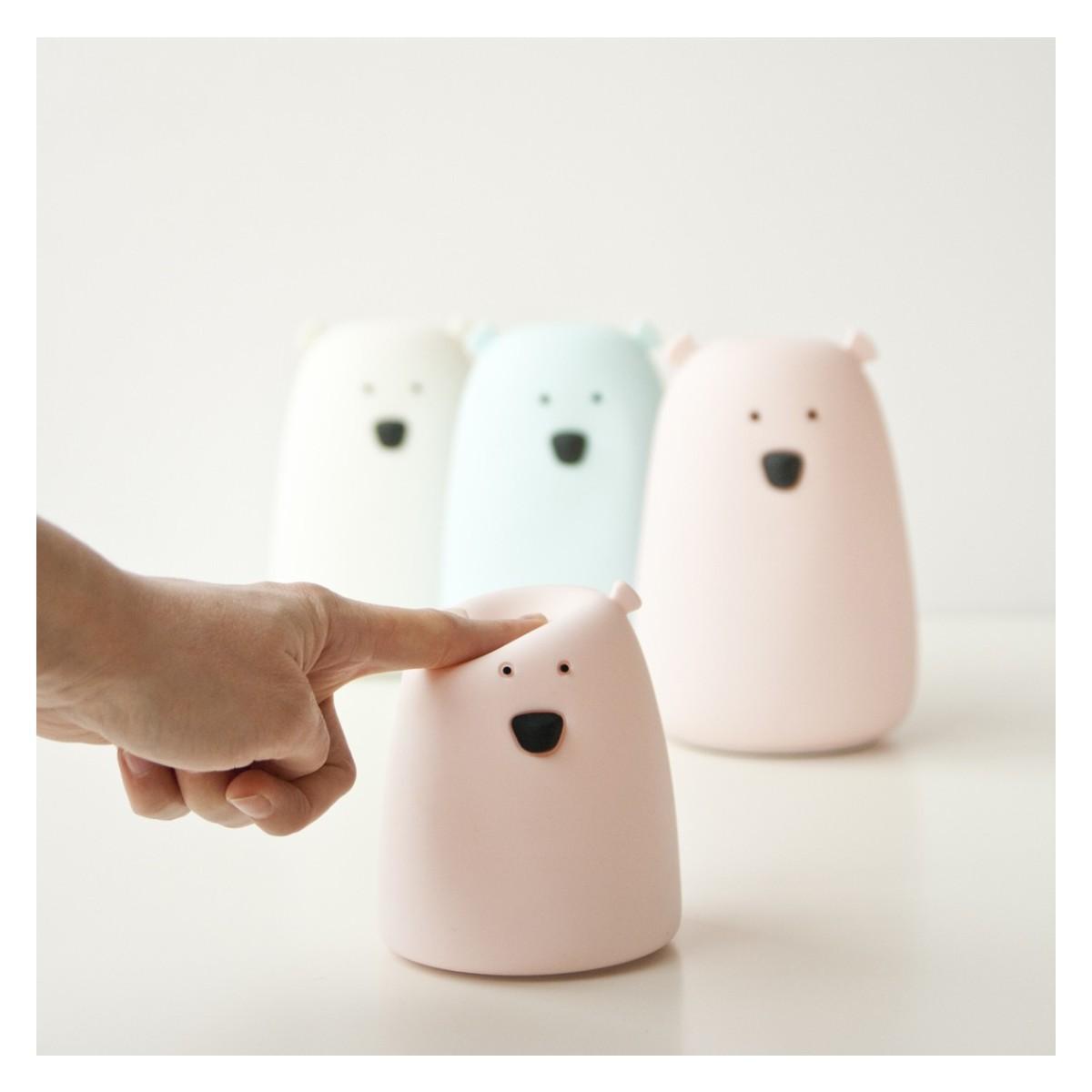 RABBIT&FRIENDS 368 / 400 svjetiljka mekana, medvjed, bijela, USB