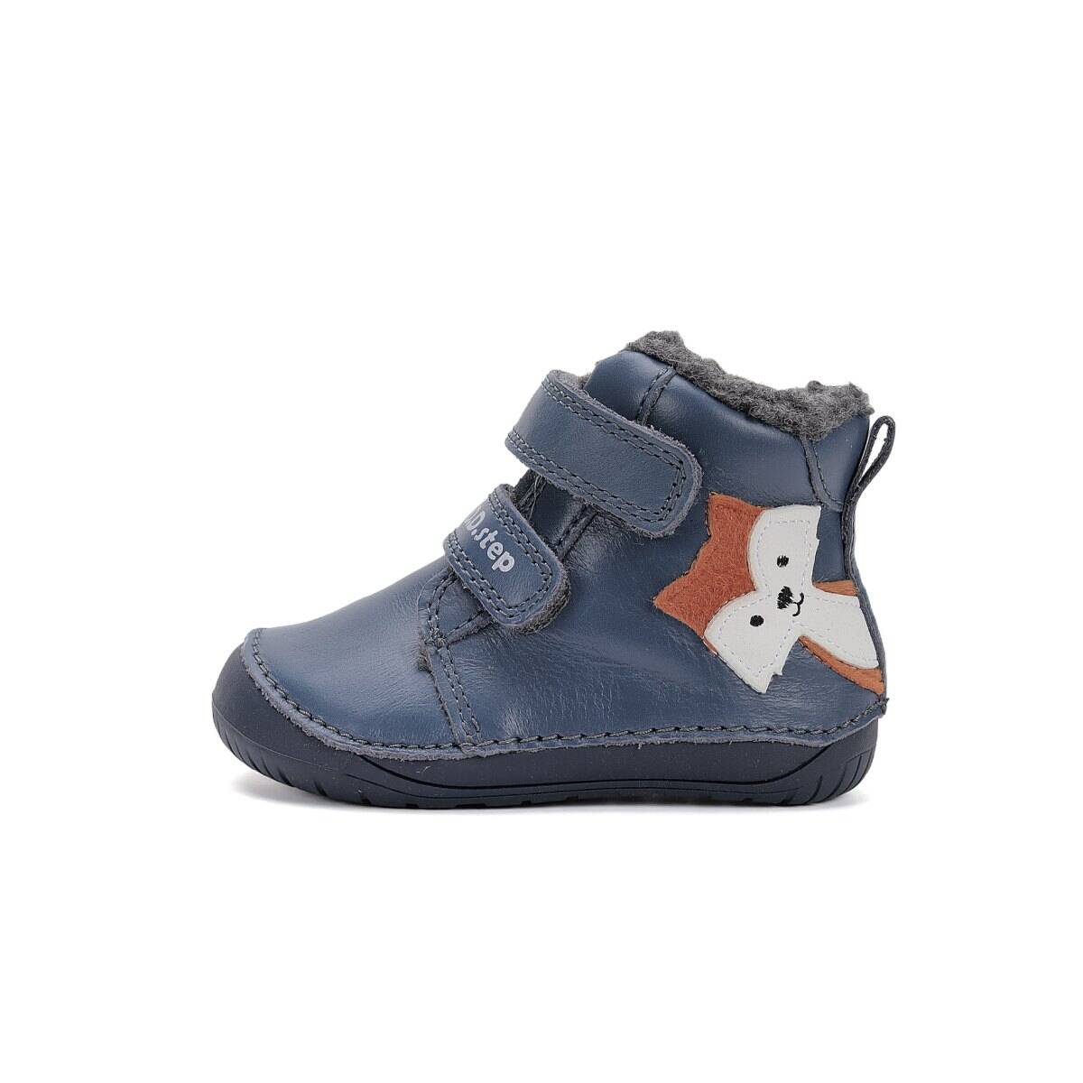 D.D.Step čevelj gležnjar W070-52301 podložen BAREFOOT F bermuda blue 25