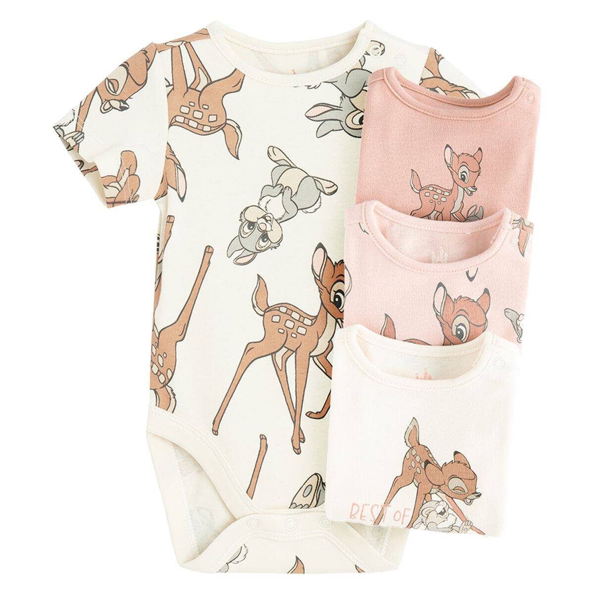 Cool Club perilo bodi 4 kosi KR LCG3000272-00 BAMBI D večbarvno 68