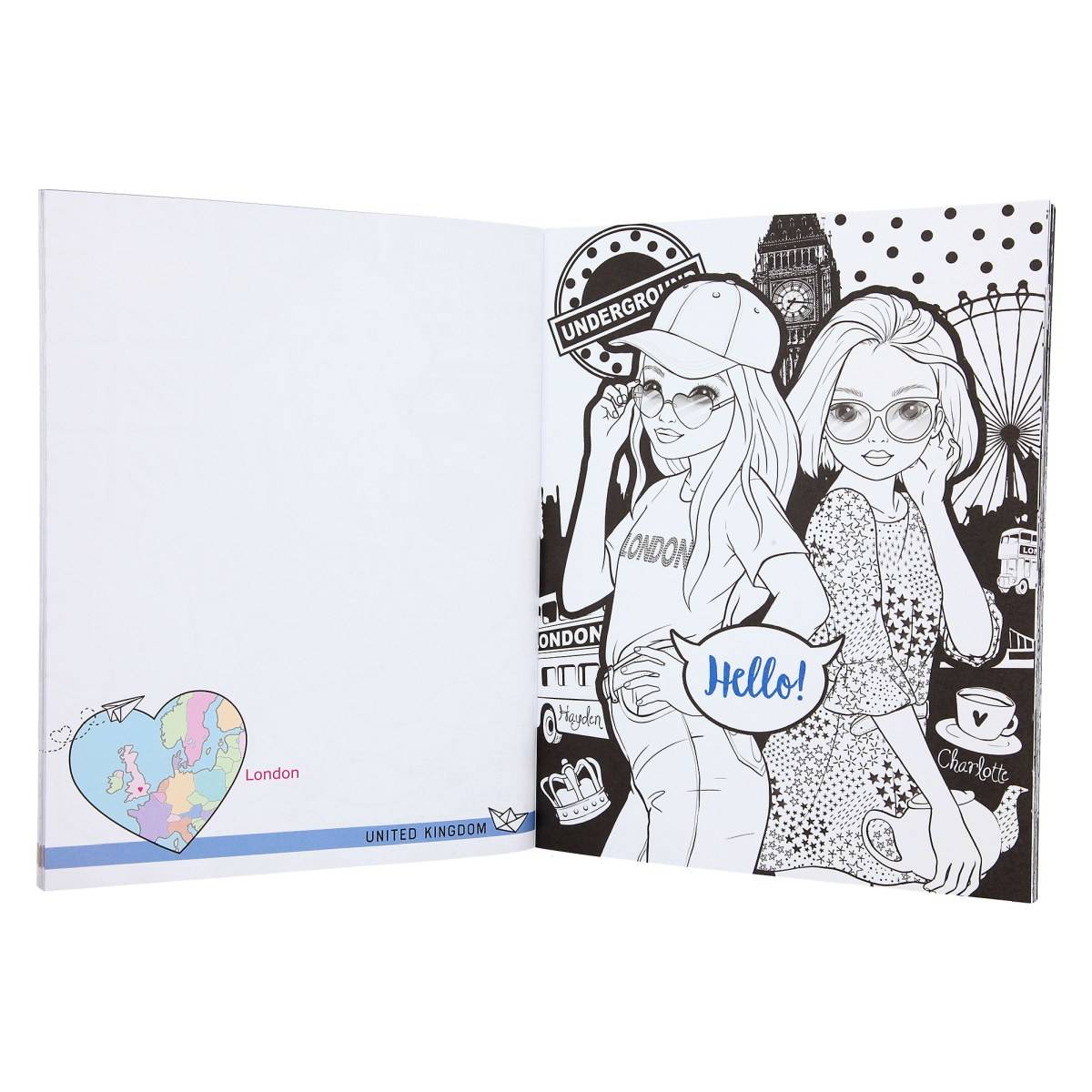 Topmodel Colour & Design Book pobarvanka