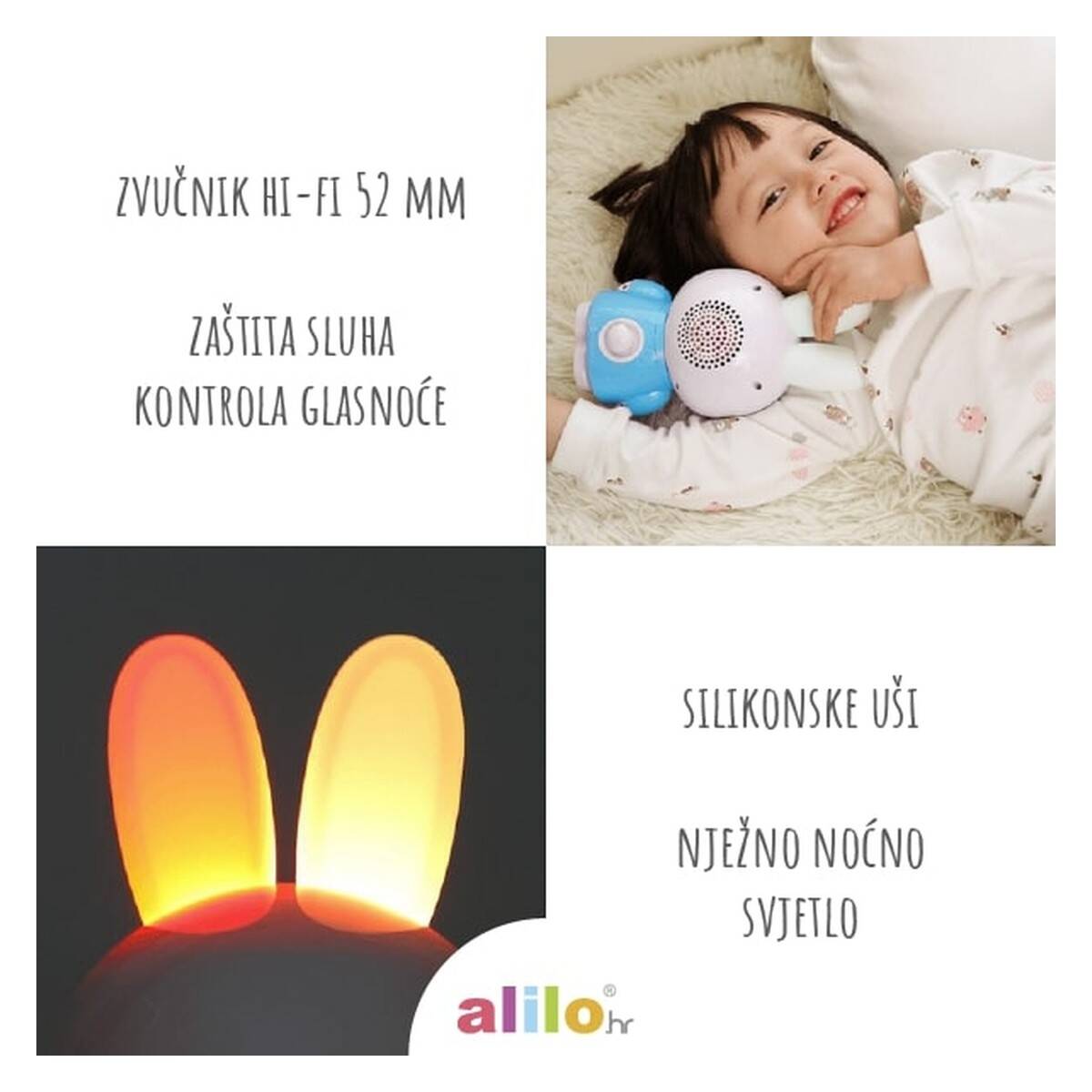ALILO edukativna igračka  Honey Bunny G6, plava AL-G6-B-HR
