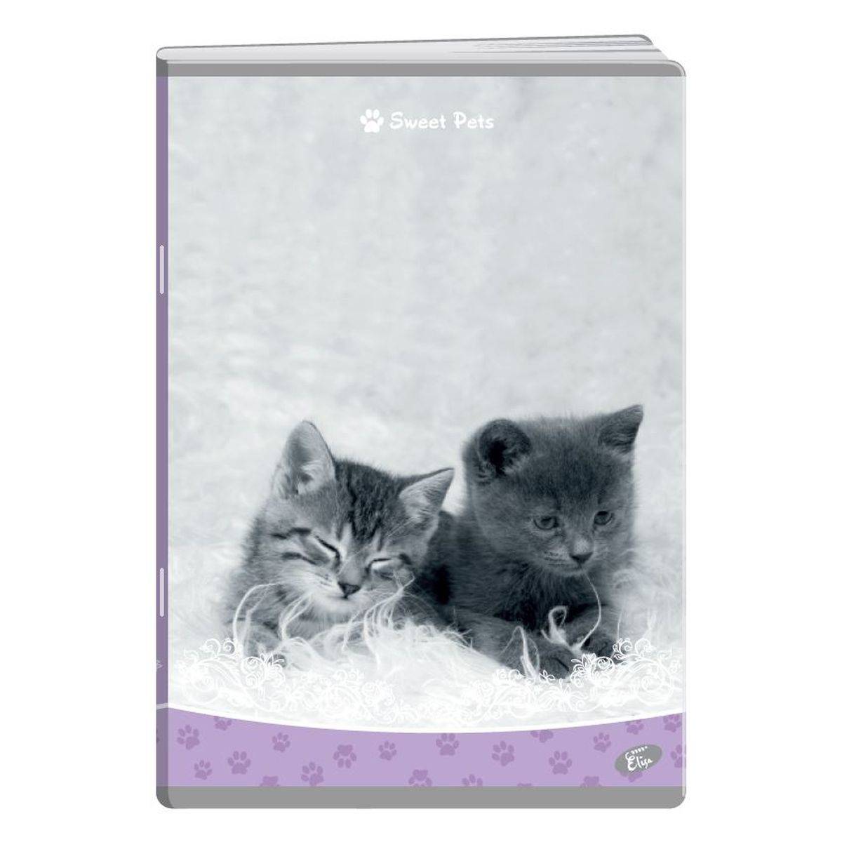 Elisa zvezek A4 52l črte sweet pets