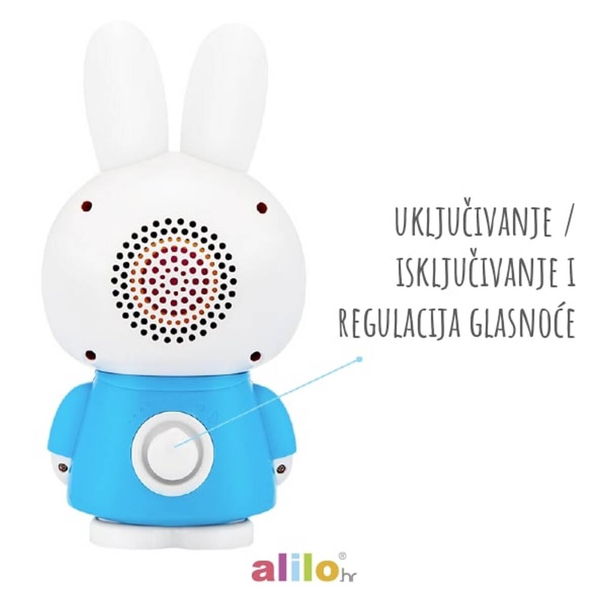 ALILO edukativna igračka  Honey Bunny G6, plava AL-G6-B-HR
