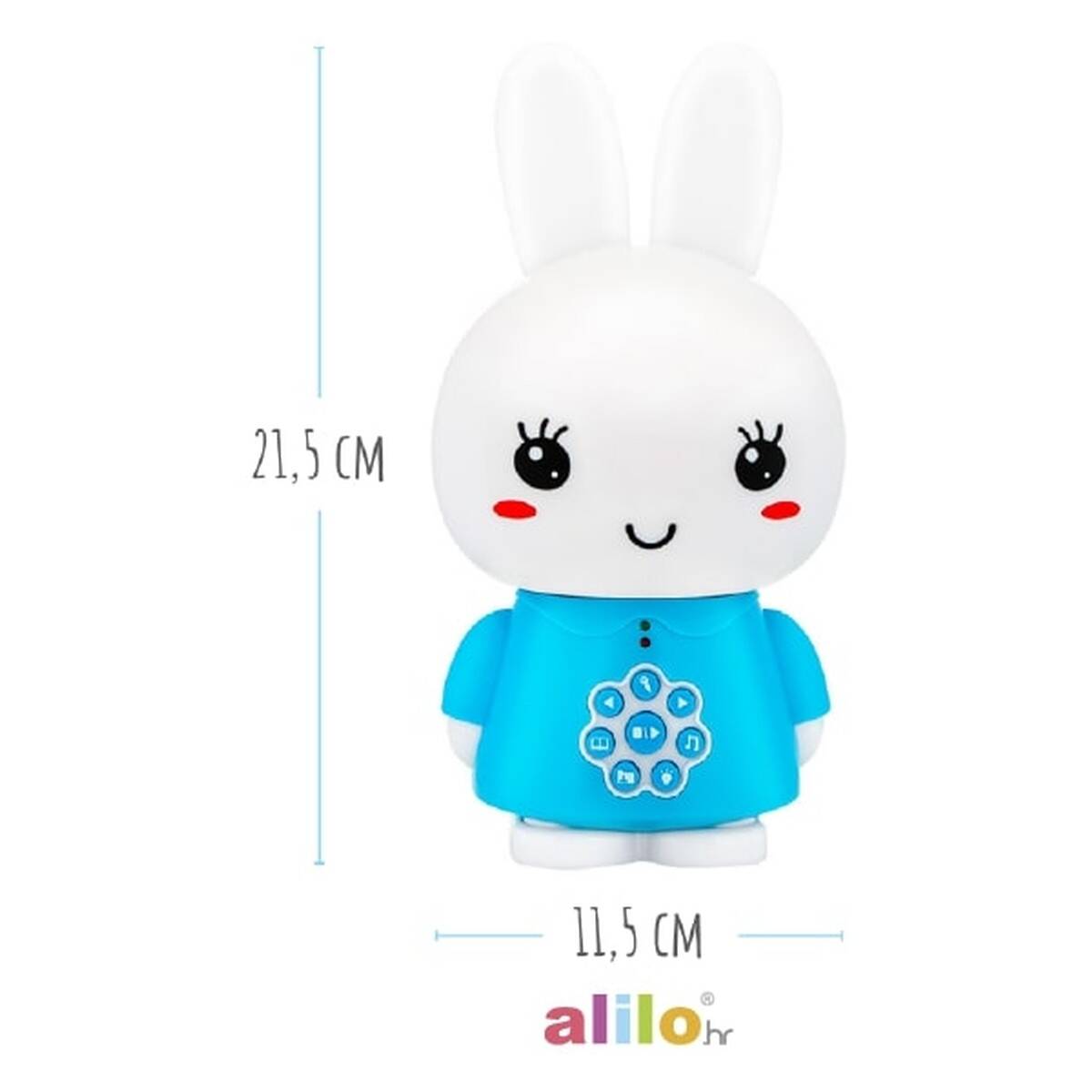 ALILO edukativna igračka  Honey Bunny G6, plava AL-G6-B-HR