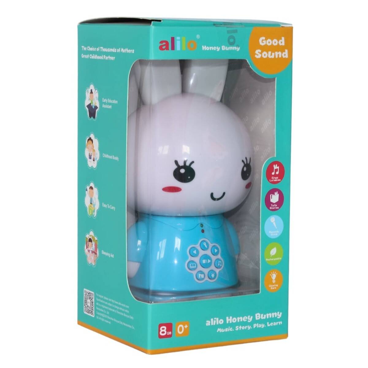 ALILO edukativna igračka  Honey Bunny G6, plava AL-G6-B-HR