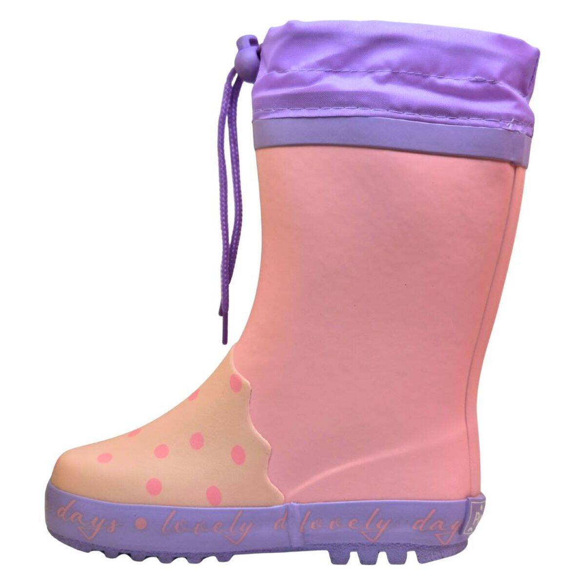 Pollino škornji za dež POL41 Girl podloženi D rose/purple 21