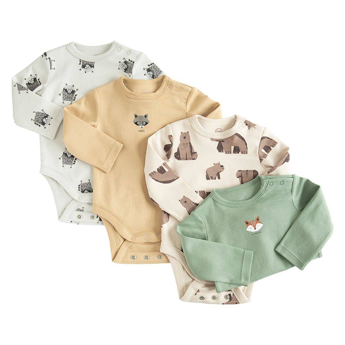 COOL CLUB bodi 4 kom DR CCB3101449-00 M Šareno 80/86