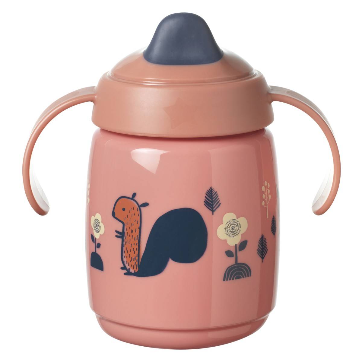 Tommee Tippee lonček z ustnikom in ročaji, Sippee, 6m+, 300ml, pink