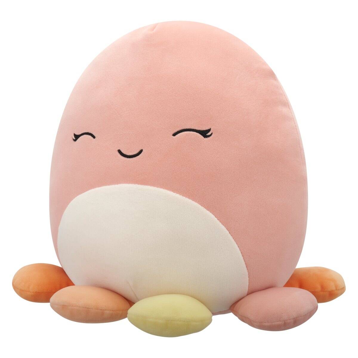 Squishmallows Melina, hobotnica v barvi marelice, ki sladko drema, 30 cm