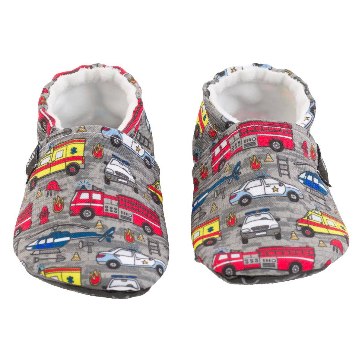 Snugi copat 12458 Rescue cars barefoot F siva 20
