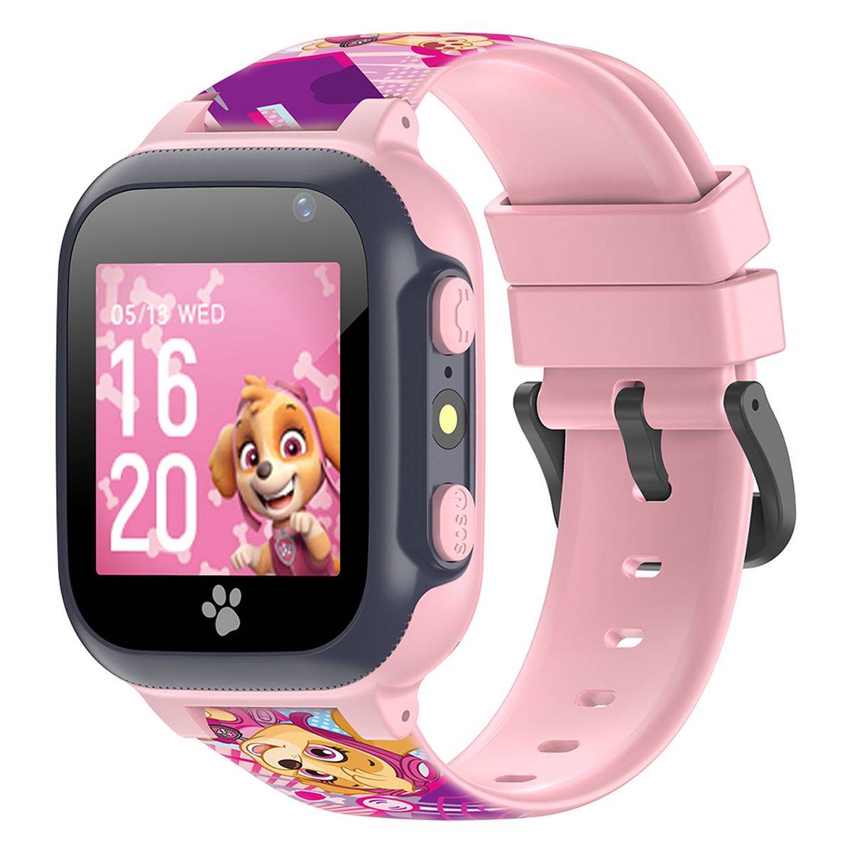 Forever Paw Patrol pametna ura KW-60, klicanje, SOS, LBS, aplikacija, roza (Sky)
