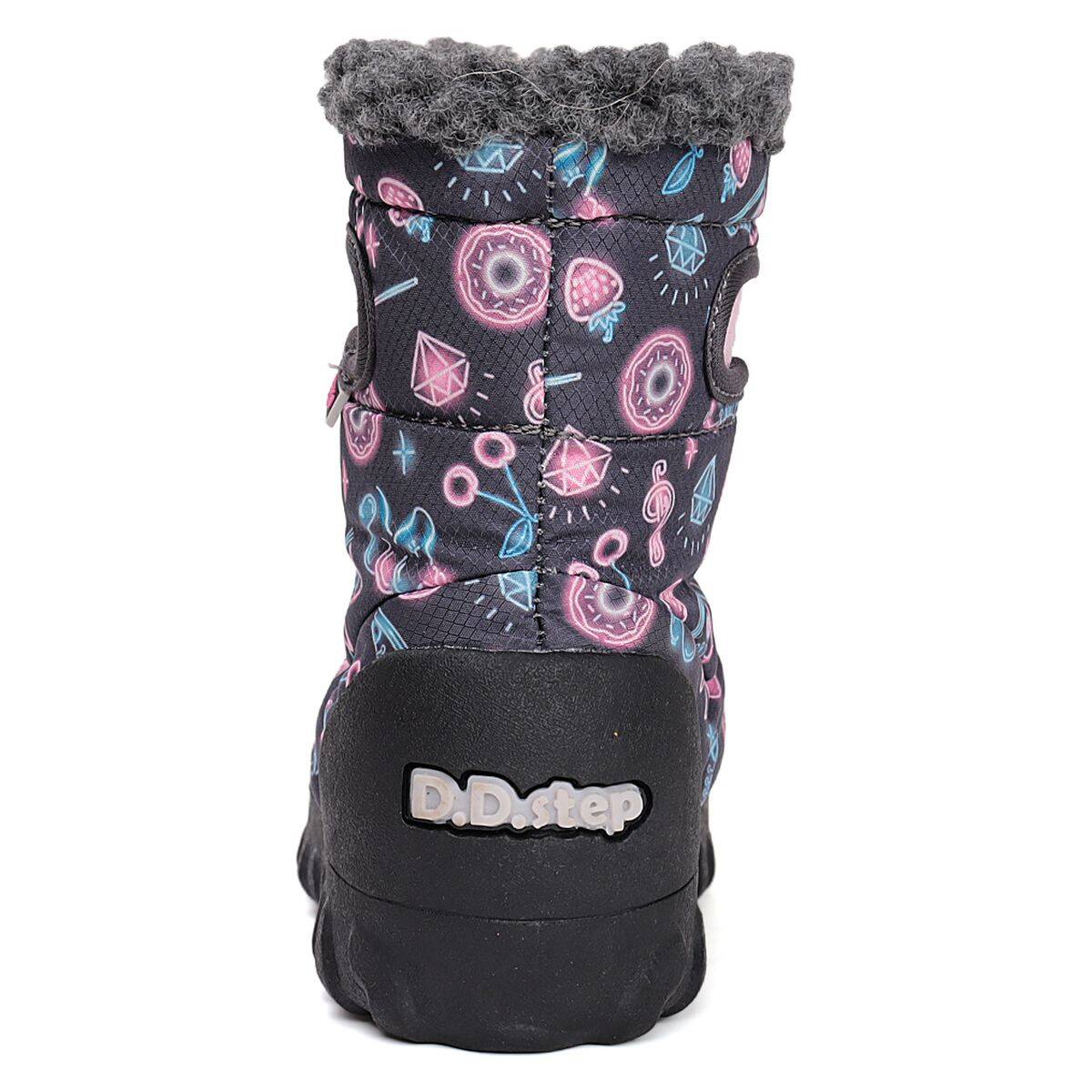 D.D.Step škornji za sneg P079-52156A podloženi D daisy pink 23