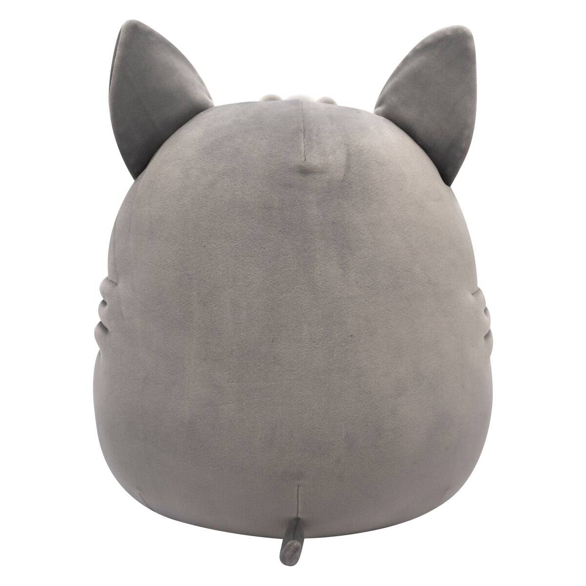 Squishmallows Aphrodite, sivi goli pes z roza trebuščkom, 30 cm