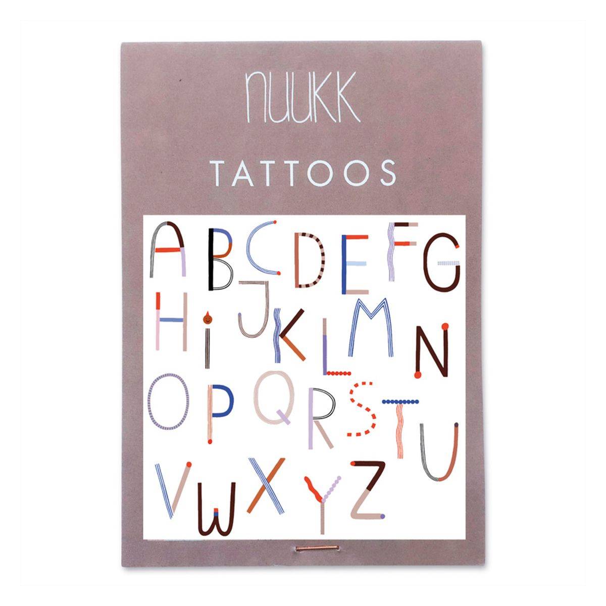 Nuukk Veganski otroški tatuji - ABC (815)