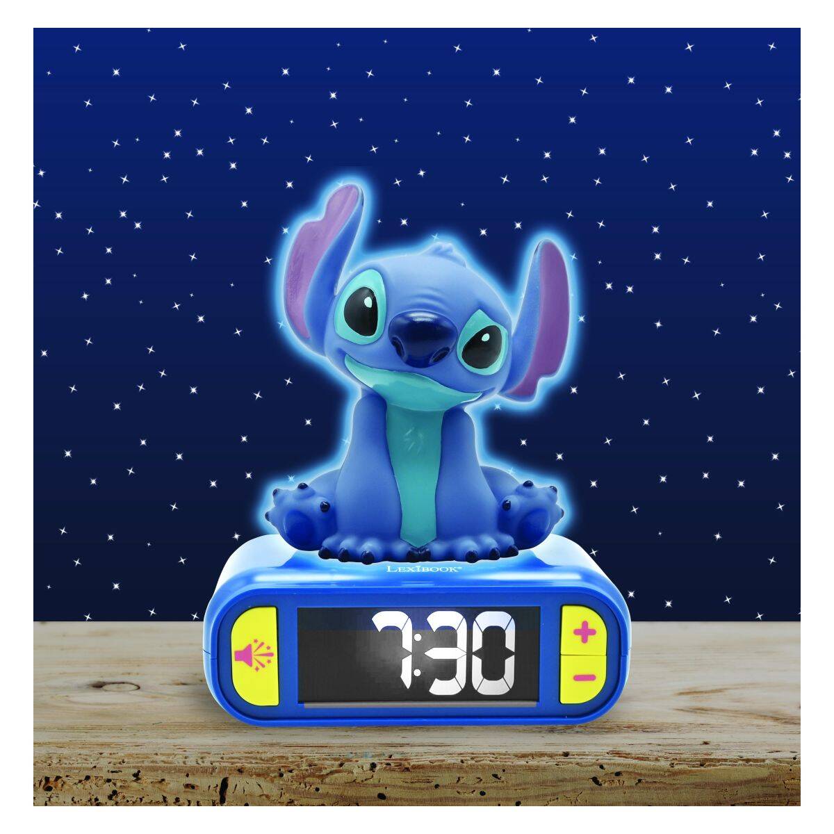 Lexibook budilka digitalna z nočno lučko 3D Stitch