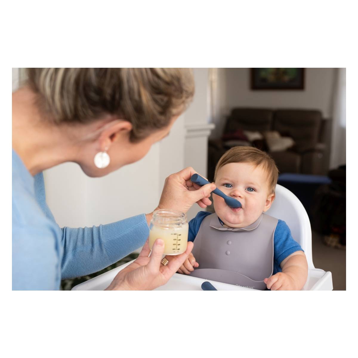 HAAKAA pribor za jelo savitljivi silikonski pribor za jelo MODRA