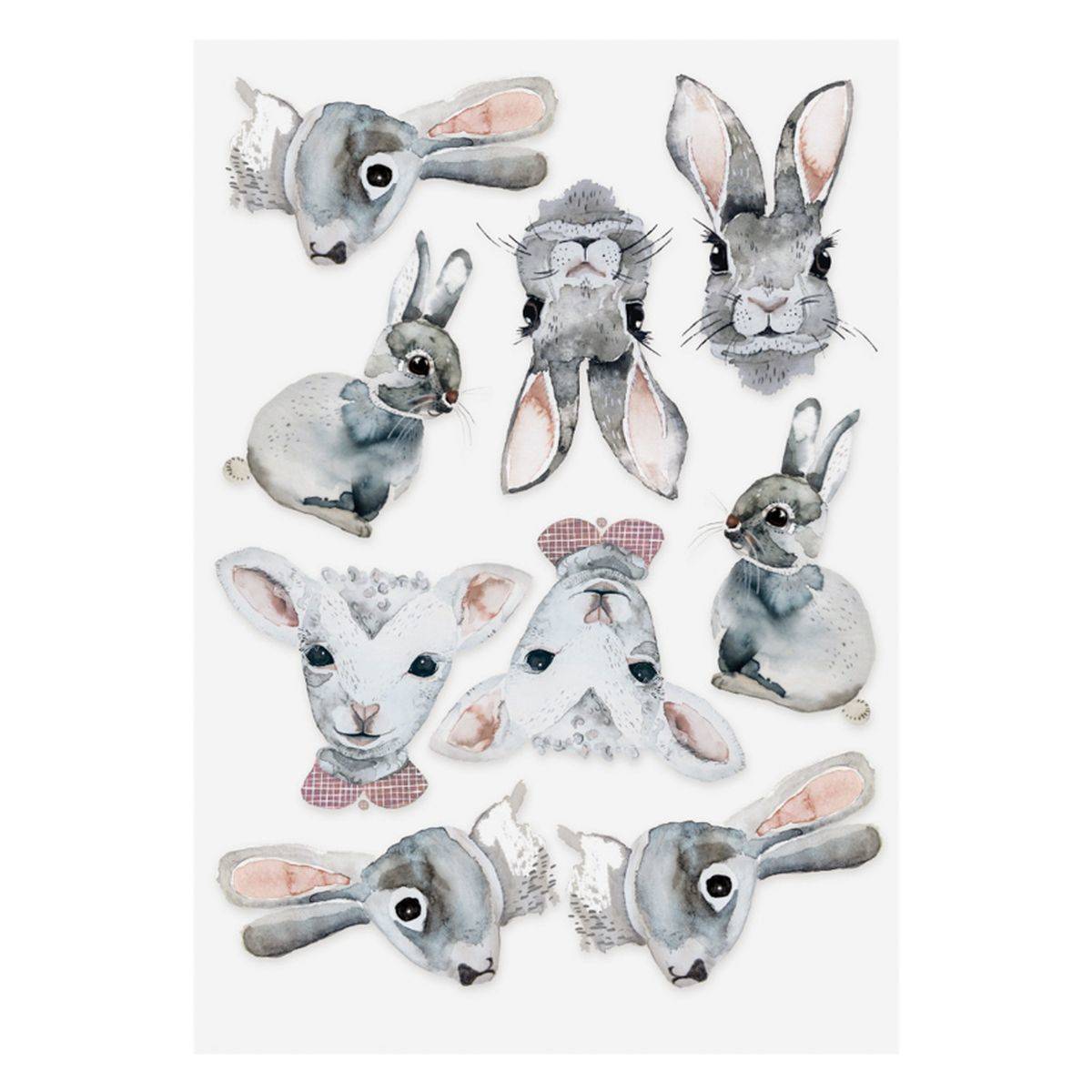 Nuukk Veganski otroški tatuji - Easter Bunnies (818)