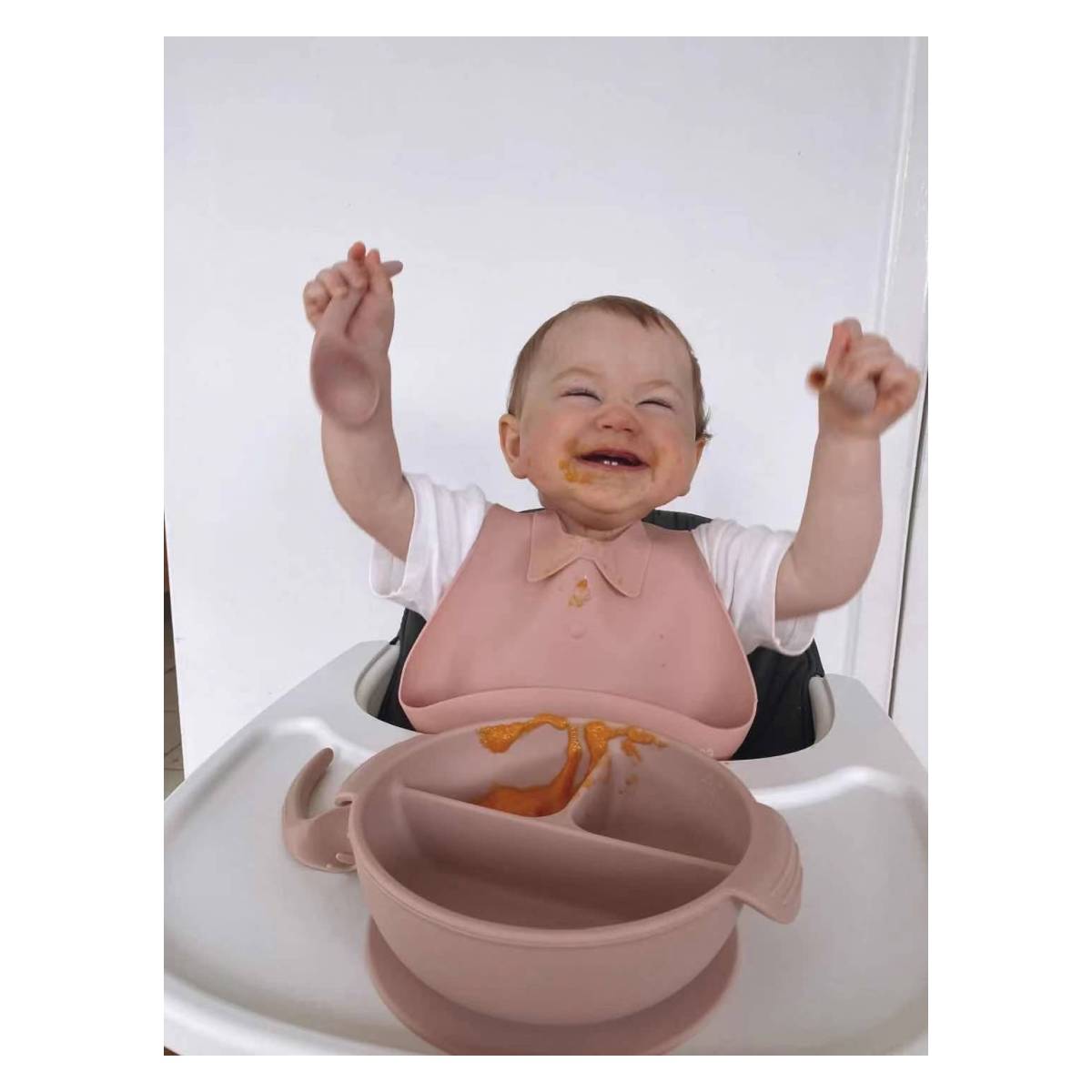 HAAKAA zdjela silikonska posudica s vakuumskim dnom BLUSH