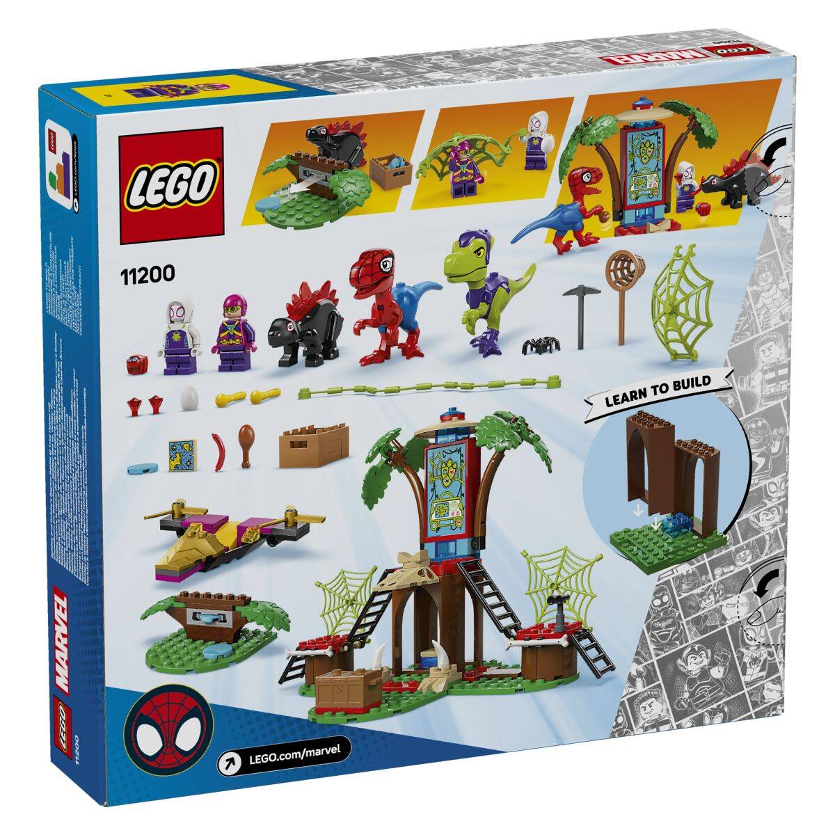 Lego® Spidey 11200 Spideyjev in Gobbyjev spopad v glavnem štabu v hiši na drevesu