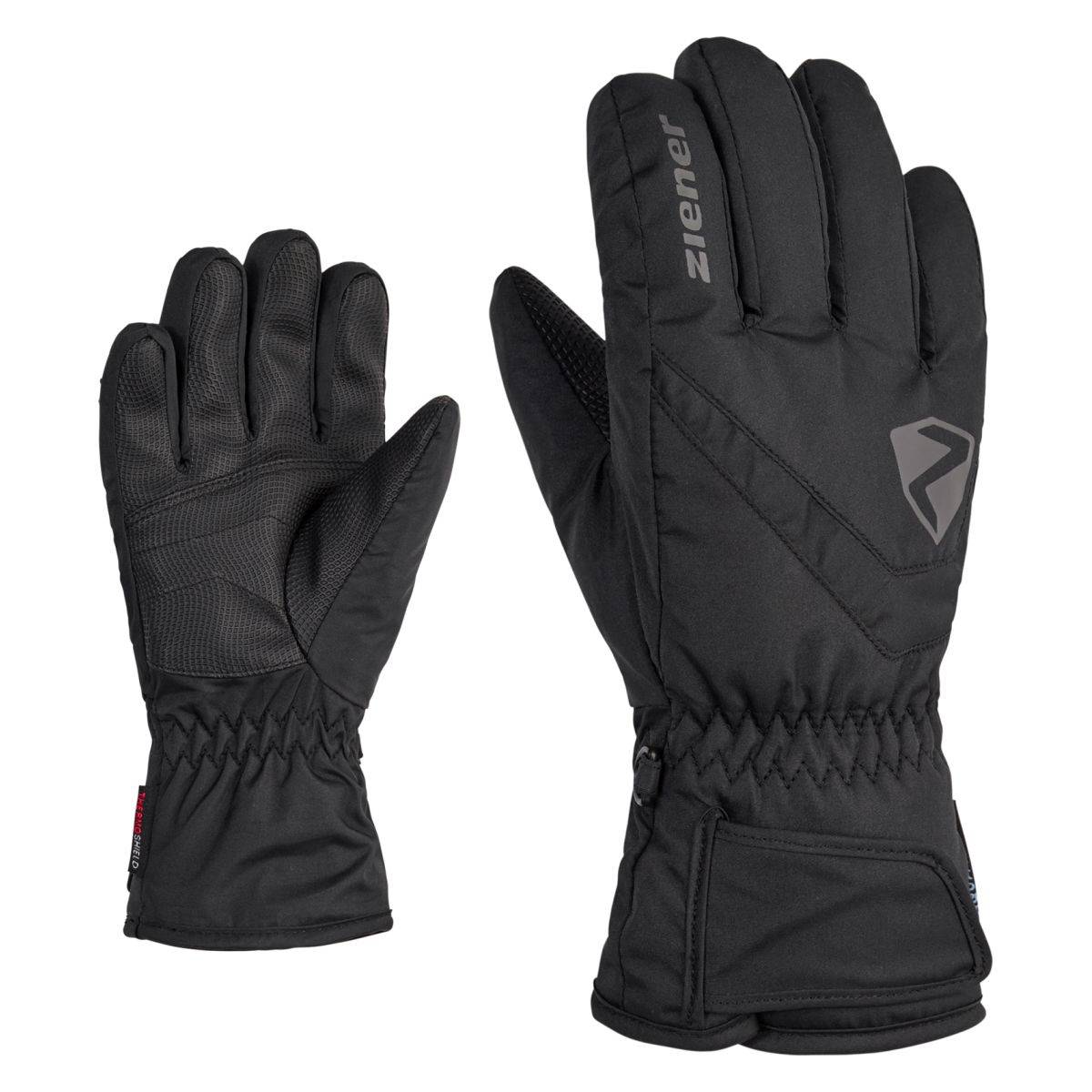 Ziener ski rokavice 5 prstov LORIKO AS(R) glove junior F Črna 6,5