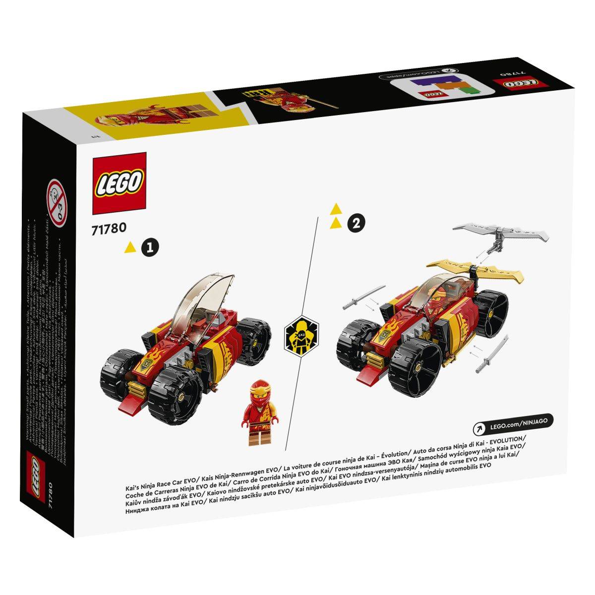 Lego® Ninjago® 71780 Kaijev ninja dirkalni EVO - 71780